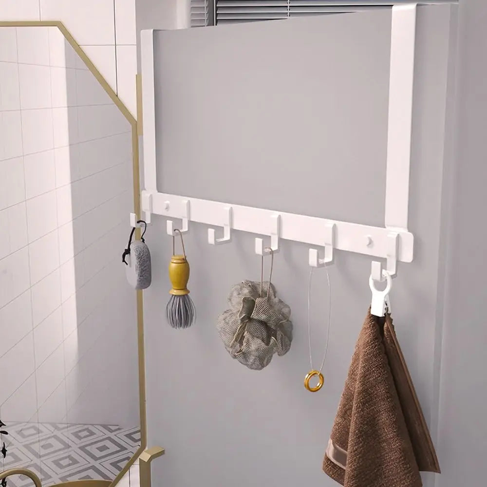 New Aluminum Alloy Door Hook Clothes Coat Hat Towel Hanger Holder Home Bathroom Organizer Rack Kitchen Storage Hooks Taj Home Store