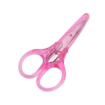1pc Compact Precision Craft Scissors Sharp Stainless Steel Blades with Protective Cap For Paper Cutting Scrapbooking Sewing Taj Home Store