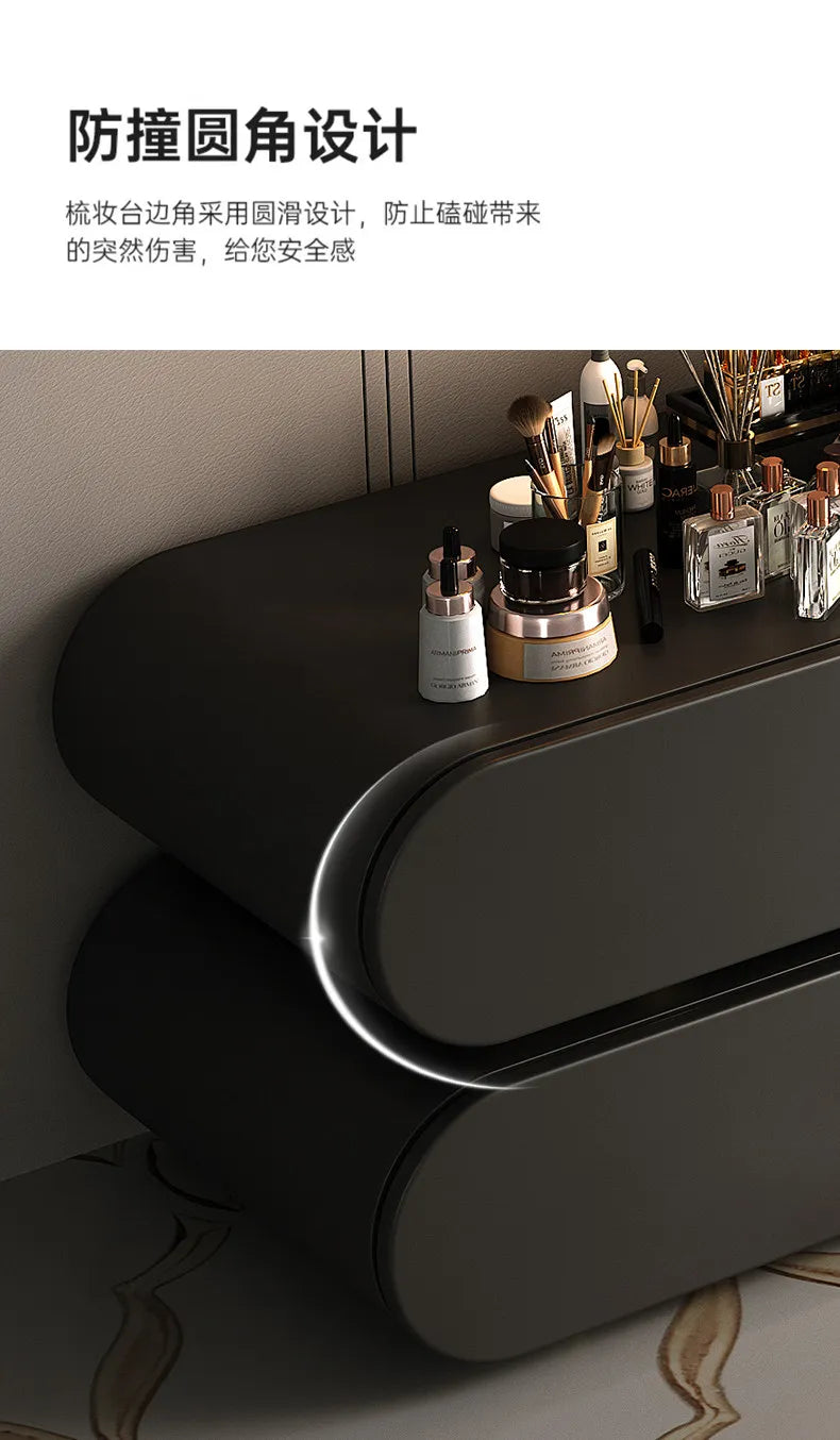 Bedroom Dressing Table Dresser Desks Makeup Mirror Storage Cabinet Light Luxury Premium Vanity Desk Toiletries Tables Furniture Taj Home Store
