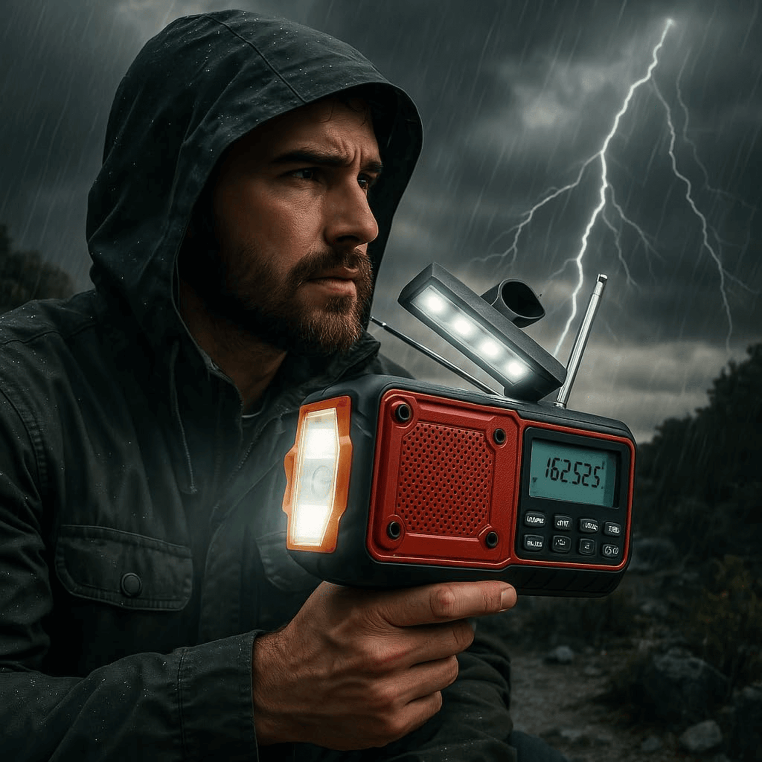 Supersonic Guardian Multi-Powered Emergency Radio with NOAA Jupiter Gear Home