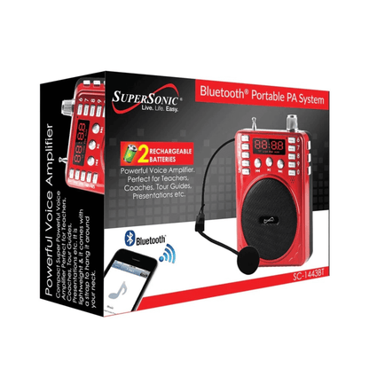 Supersonic Bluetooth Portable PA System Jupiter Gear Home
