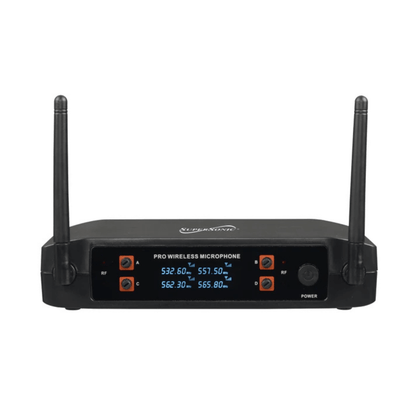 Supersonic 4 Channel 2.4G Wireless Microphone System Jupiter Gear Home