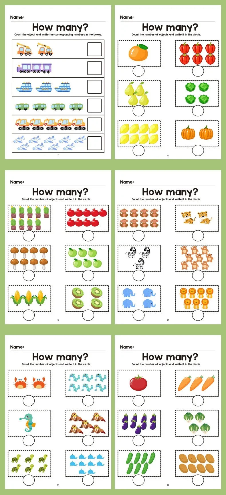 Math Fill-In-The-Blank Workbook for Toddlers, Early Education Logic Thinking Training, Fun Math Pattern Recognition Practice Boo Taj Home Store