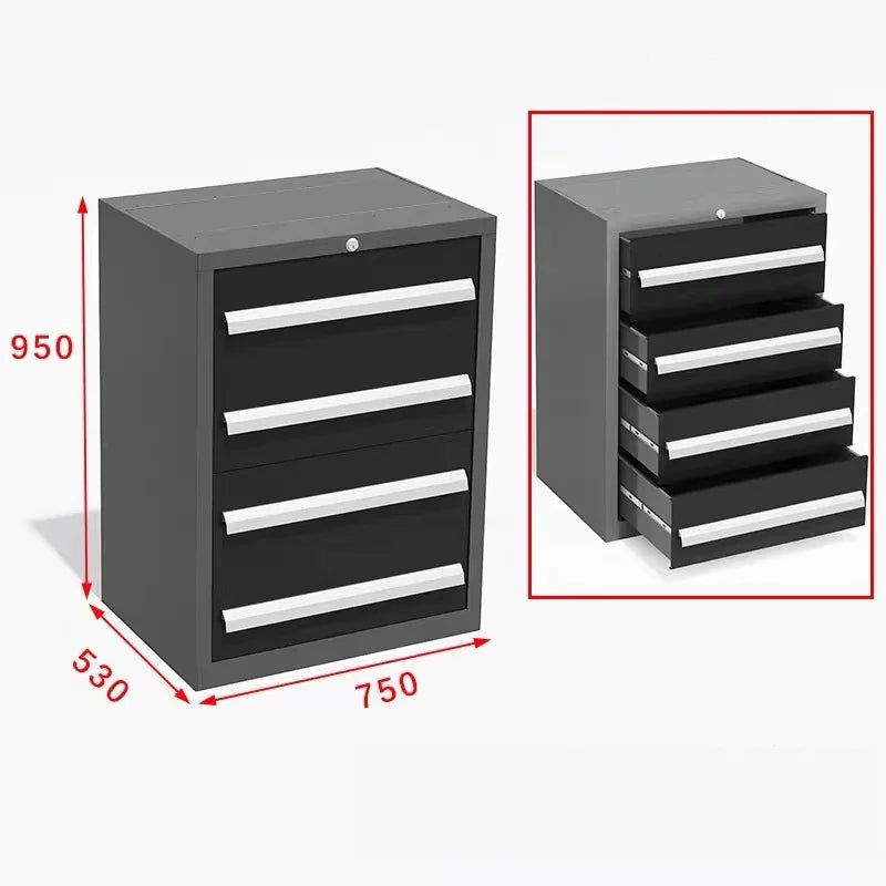 Garage Steel Mechanic Tools Storage Cabinet With Wall Cabinets Single,double-door Cabinets And Tool Trolley For Workshop Taj Home Store