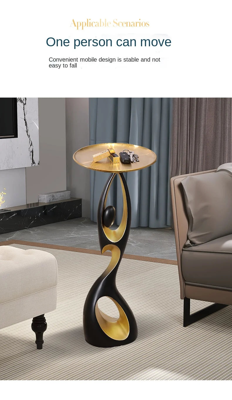 Creative Home Decor Art Abstract Sofa Side Table Light Luxury Living Room Porch Decoration Corner Table Designer Furniture Taj Home Store