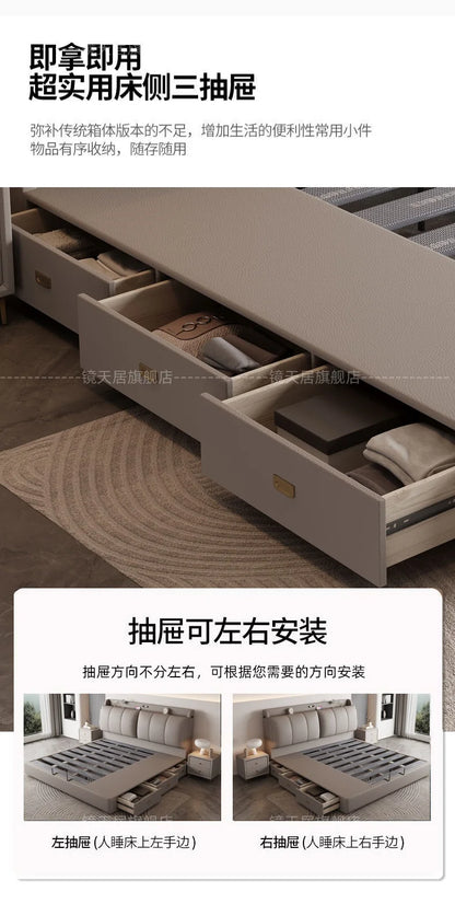 Bedroom Storage Bed Modern Corium Wedding Luxury Bed Corium Double Recamaras Matrimoniales Completas Muebles Home Furniture Taj Home Store
