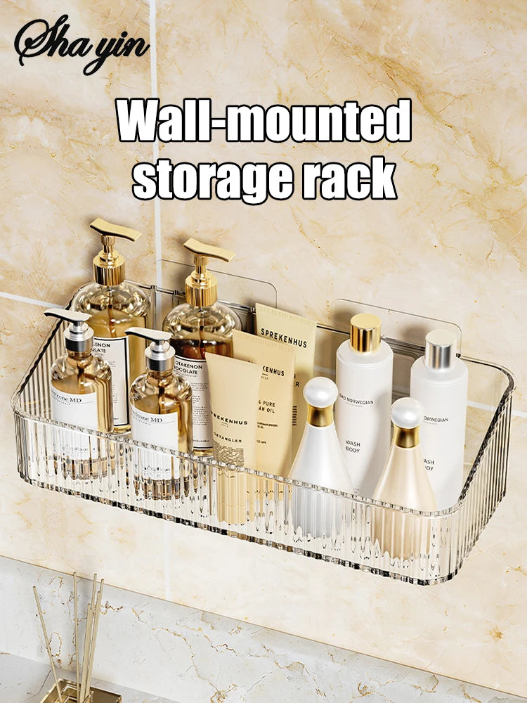 Bathroom Storage Rack Wall Mounted Toilet Washroom Washroom Washbasin Wall Organizing Storage Basket Taj Home Store