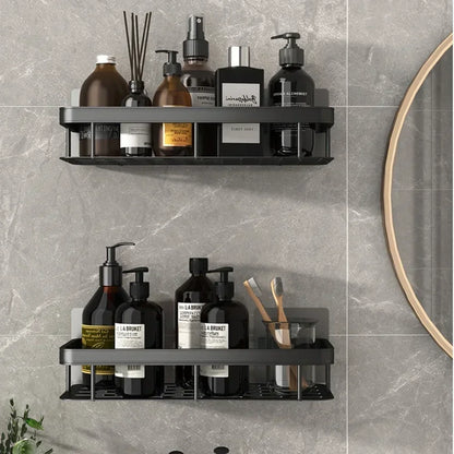Bathroom Shelf Kitchen Storage Organizer Aluminum Alloy Shampoo Rack Shower Shelf Bathroom Accessories No Drill Shelf Taj Home Store