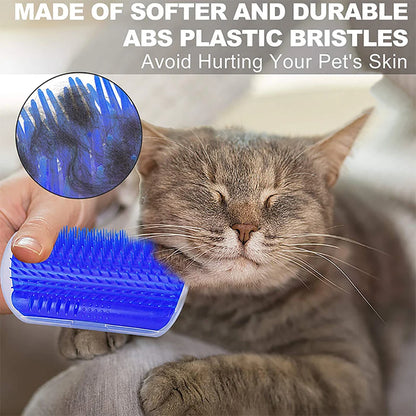Massage Pet Cat Brush Corner Scrape Hair Removal Beauty Clean Corner Brush Removable Scratcher Comb for Kitten Cat Taj Home Store