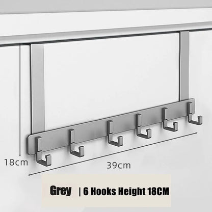 New Aluminum Alloy Door Hook Clothes Coat Hat Towel Hanger Holder Home Bathroom Organizer Rack Kitchen Storage Hooks Taj Home Store