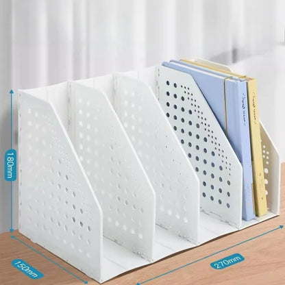File Organizer Retractable File Holder Creative Foldable Desktop Bookend Bookshelf Adjustable File Storage Rack Office Supply Taj Home Store