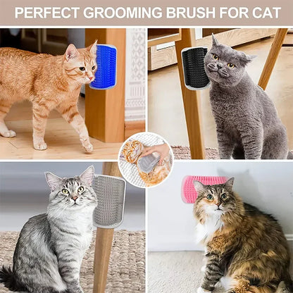 Pet Cats Corner Brush  Tree Massager Comb Accessories Sandbox for Cats Tower Scratcher Scratching Post Scrapers Stuff Supplies Taj Home Store