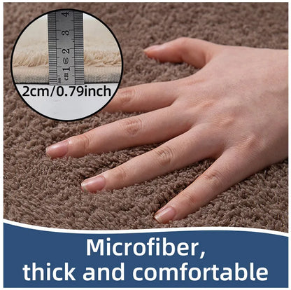 Bathroom Carpet 3-Piece Set Soft, Absorbent, Non-Slip, Microfiber Toilet Mat, U-Shaped Foot Pad Taj Home Store