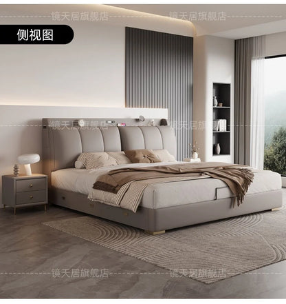Bedroom Storage Bed Modern Corium Wedding Luxury Bed Corium Double Recamaras Matrimoniales Completas Muebles Home Furniture Taj Home Store