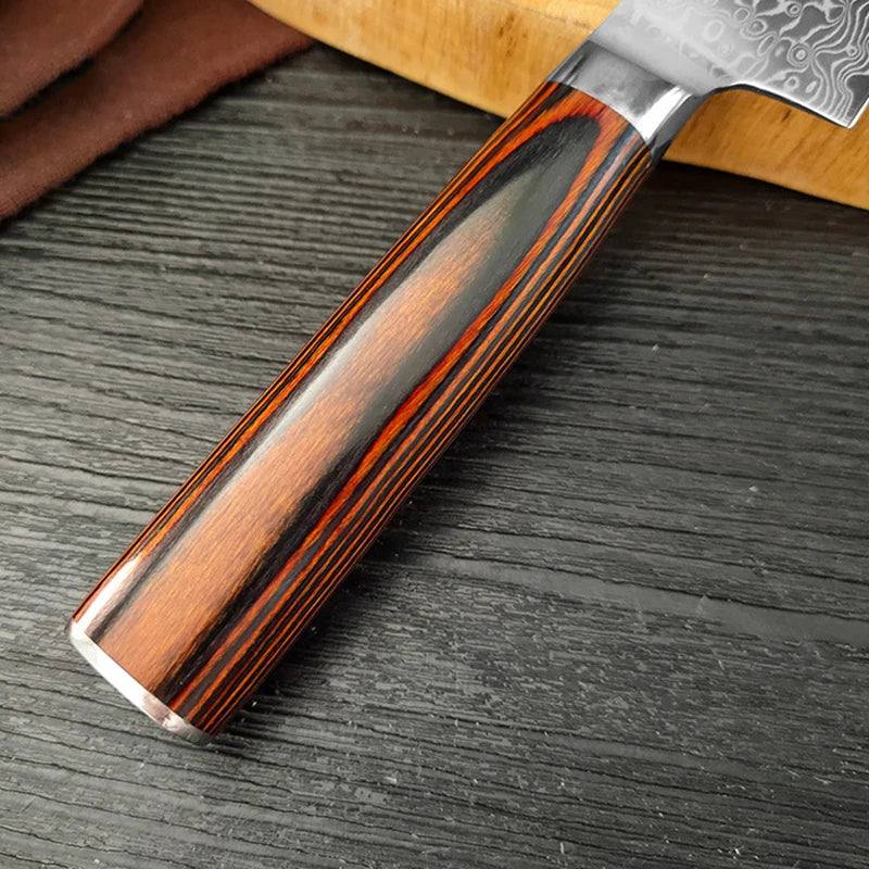 Damascus Steel Kitchen Knife Boning Steak BBQ Meat Cleaver Chef Utility Knife Paring  Kitchen Tools Taj Home Store