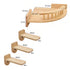 Cat Corner Shelf with 3 Steps Set Wall Mounted Cat Bed Perches Hammock for Sleeping Climbing Scratching Pet Wooden Furniture Taj Home Store