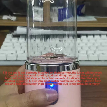 Portable Blender Bottle Electric 6 Blades Multifunction Juice Blender Fresh Juice Smoothie Blender Ice CrushCup Food Processor Taj Home Store