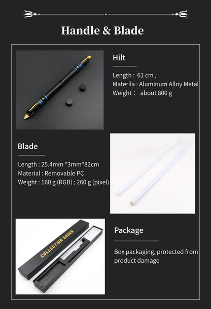 TXQSABER Heavy Dueling Lightsaber SNV4 Neo Pixel Bluetooth App Control Smooth Swing Metal Hilt Blaster Sword Kids Toys Taj Home Store