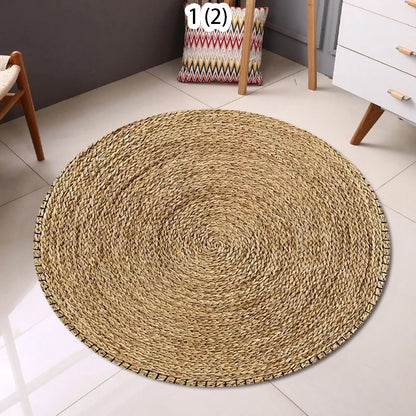 Circular Carpet, Bohemian Floor Mat, Entrance Carpet, Rural Bohemian Home Decor Floor Mat  Living Room Decoration Carpet Bedroom Taj Home Store