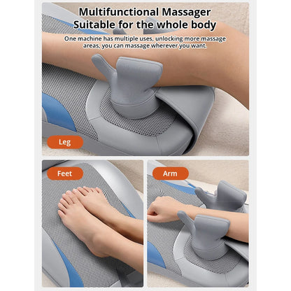 3D Multifunctional Waist and Back Massage Chair Shoulder and Cervical Kneading Tuina Hips Vibration Full Body Massager Taj Home Store