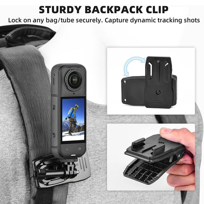 Accessories Kit for Insta 360 X5 X4 x3 Chest Mount Head Strap Backpack Clip Holder Wrist Strap for Insta 360 X5 X4 X3 Accessory Taj Home Store