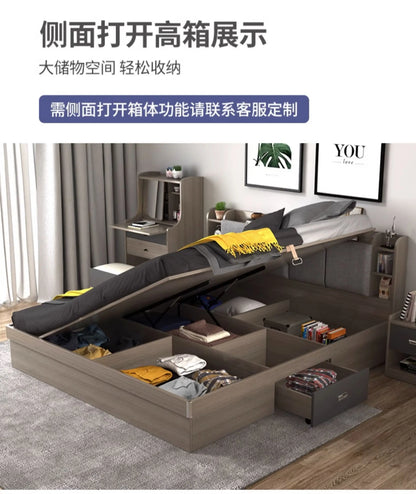 Unique Bedroom Bed Aesthetic Modern Girls Storage Luxury Bed Lounge Sleeping Headboard Letto Matrimoniale Home Accessories Taj Home Store