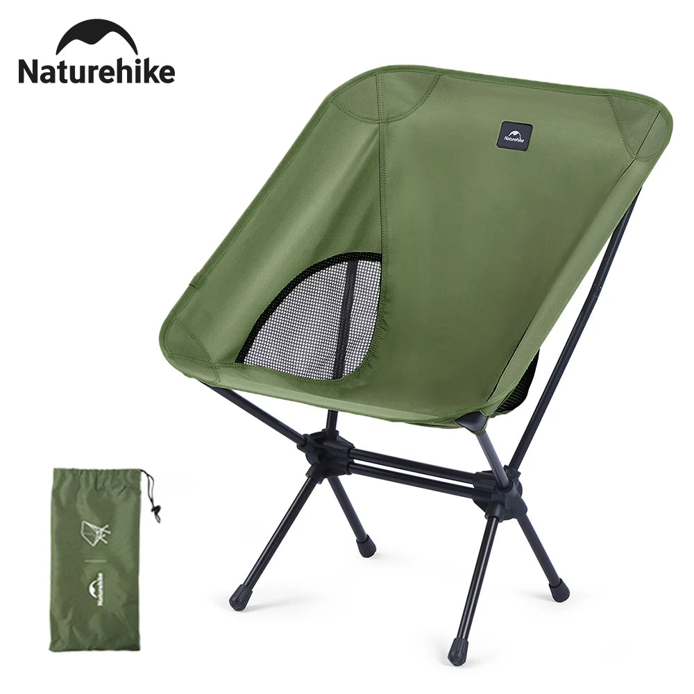 Naturehike Chair Foldable Chair Camping Lightweight Khaki Picnic BBQ Fishing Widen Chairs Outdoor Equipment Portable Taj Home Store