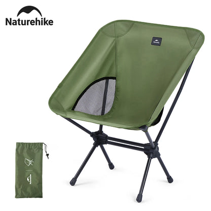 Naturehike Chair Foldable Chair Camping Lightweight Khaki Picnic BBQ Fishing Widen Chairs Outdoor Equipment Portable Taj Home Store