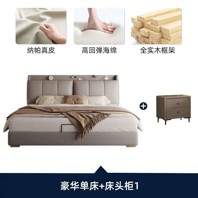 Bedroom Storage Bed Modern Corium Wedding Luxury Bed Corium Double Recamaras Matrimoniales Completas Muebles Home Furniture Taj Home Store