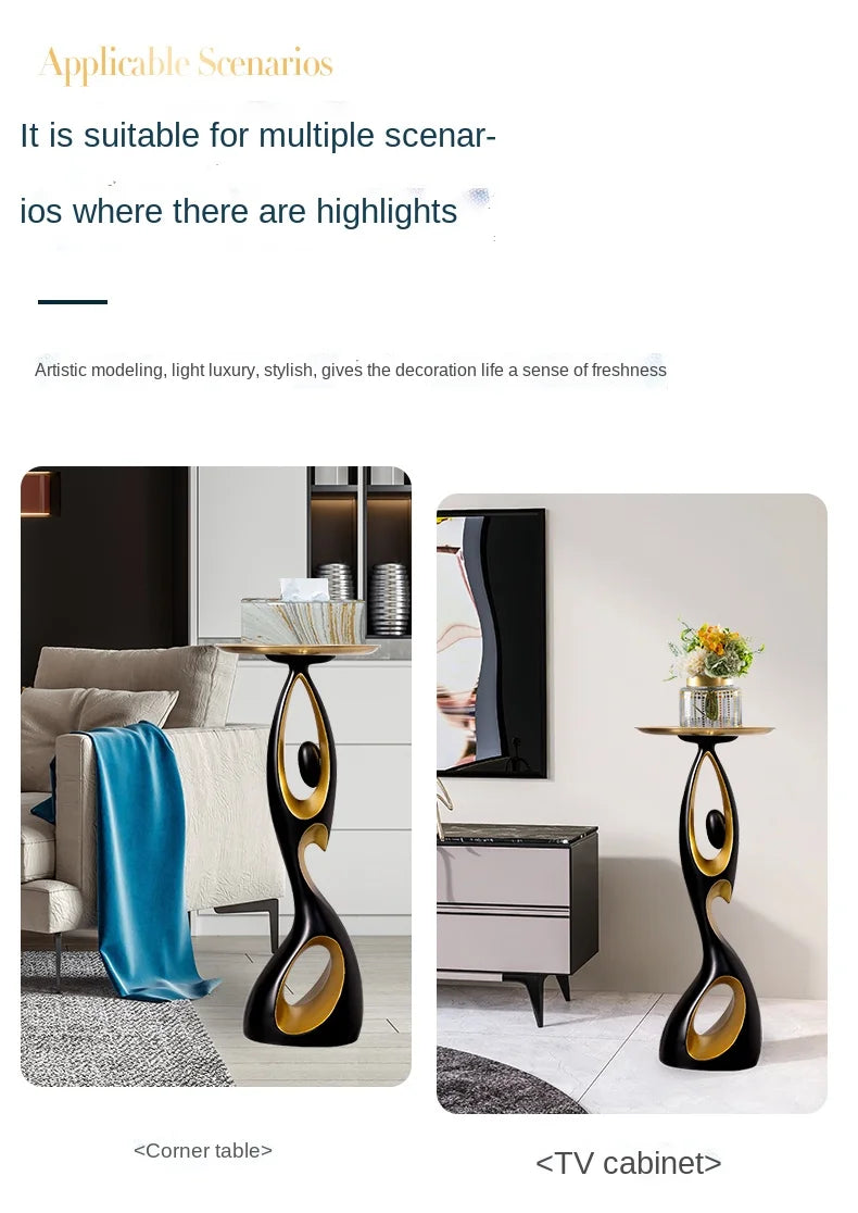 Creative Home Decor Art Abstract Sofa Side Table Light Luxury Living Room Porch Decoration Corner Table Designer Furniture Taj Home Store
