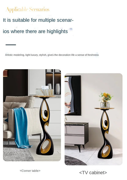 Creative Home Decor Art Abstract Sofa Side Table Light Luxury Living Room Porch Decoration Corner Table Designer Furniture Taj Home Store
