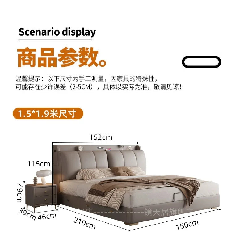Bedroom Storage Bed Modern Corium Wedding Luxury Bed Corium Double Recamaras Matrimoniales Completas Muebles Home Furniture Taj Home Store
