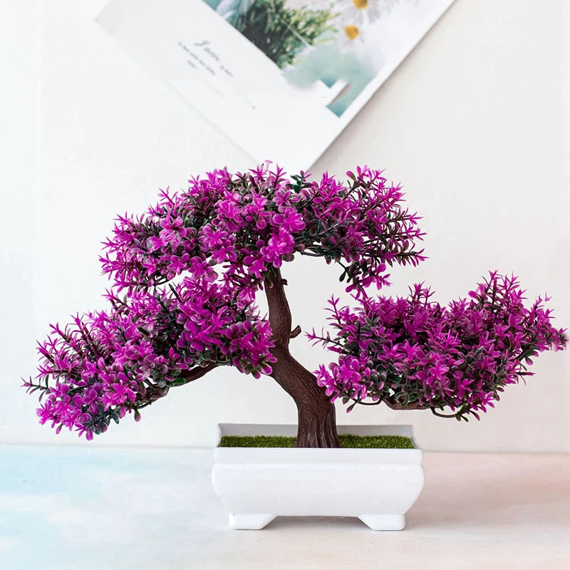 Artificial Plants Bonsai Small Tree Pot Fake Plant Flowers Potted Ornaments For Home Room Table Decoration Hotel Garden Decor Taj Home Store