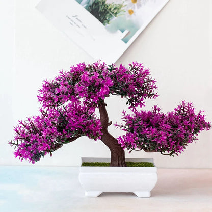 Artificial Plants Bonsai Small Tree Pot Fake Plant Flowers Potted Ornaments For Home Room Table Decoration Hotel Garden Decor Taj Home Store