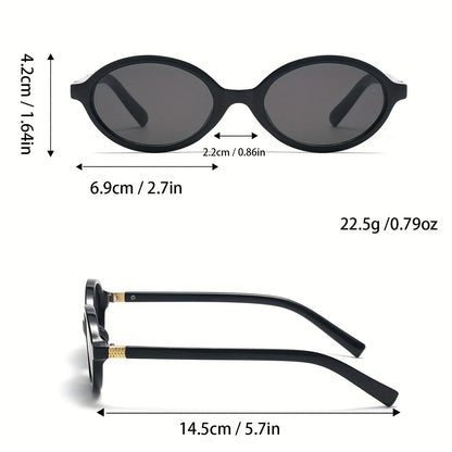 A Pair of Oval Retro PC Glasses for Men and Women with A Small Face Design/versatile for Multiple Indoor Scenes Taj Home Store