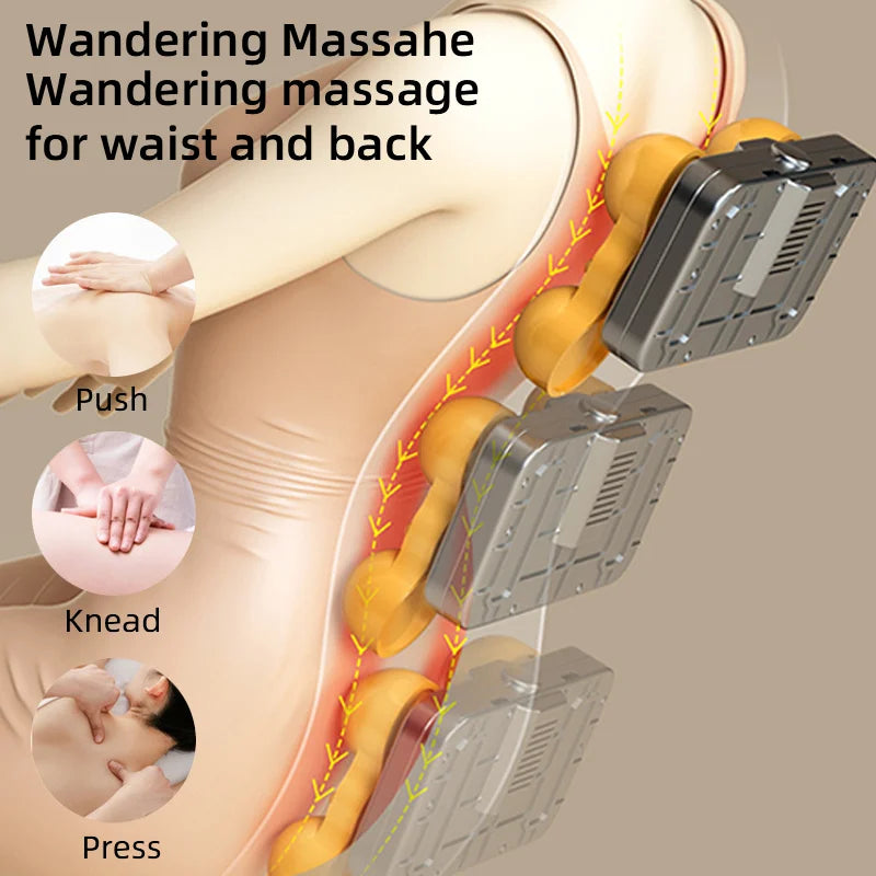3D Multifunctional Waist and Back Massage Chair Shoulder and Cervical Kneading Tuina Hips Vibration Full Body Massager Taj Home Store