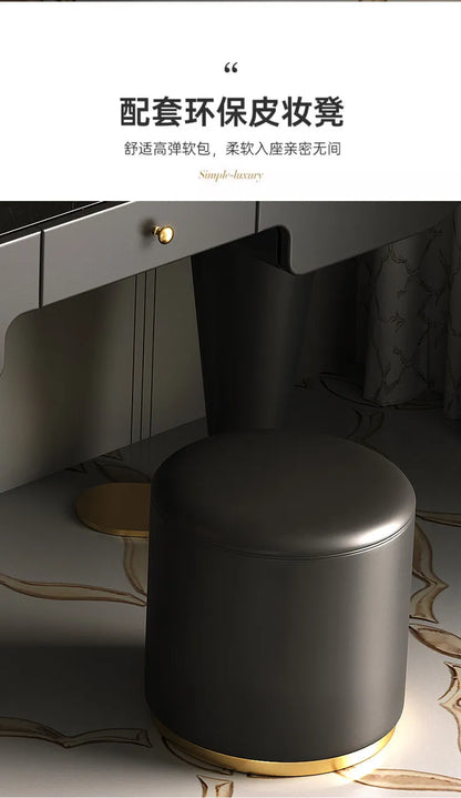 Bedroom Dressing Table Dresser Desks Makeup Mirror Storage Cabinet Light Luxury Premium Vanity Desk Toiletries Tables Furniture Taj Home Store
