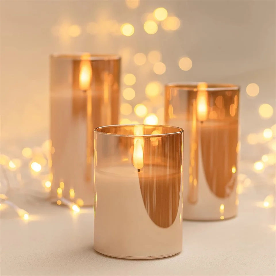 Battery Operated LED Flameless Candles with Remote and Timer Real Wax Candles Flickering Light for Wedding Home Party Decor Taj Home Store