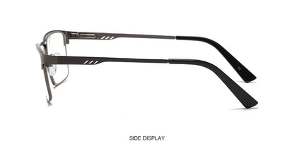 Men Square Metal Large Frame Myopia Glasses Spring Leg Elderly Near Sight Eyewear Blue Light Blocking Eye Protection Eyeglasses Taj Home Store