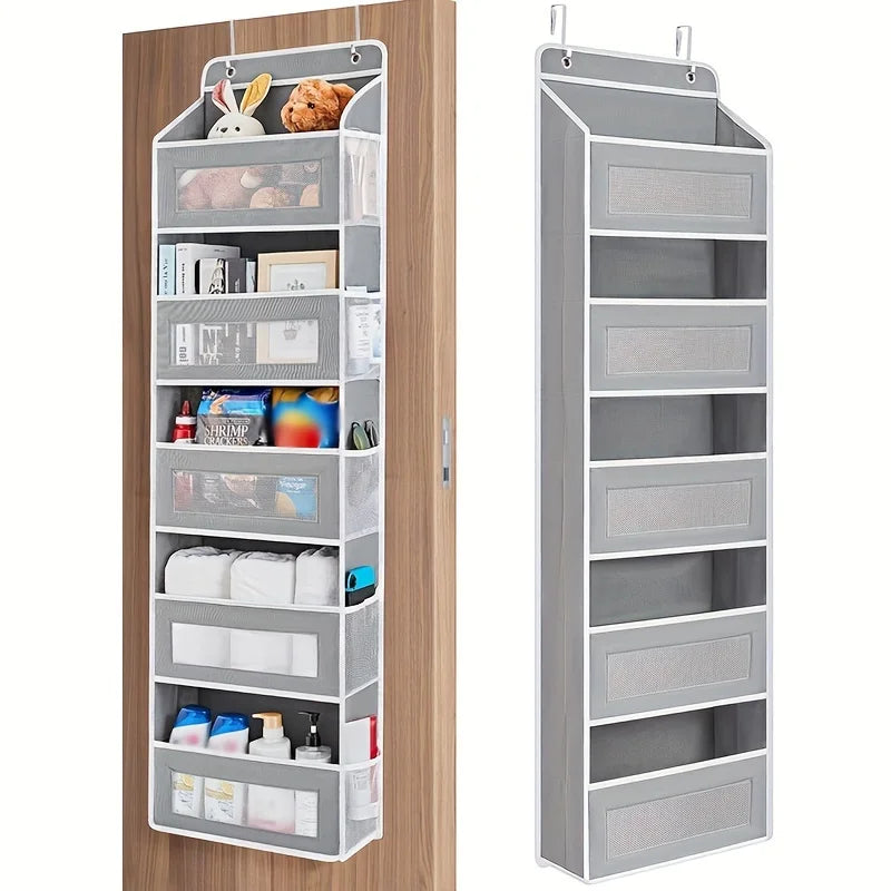 5-Shelf Hanging Storage Organizer - Behind Door, Anti-Tilt, 5 Large Capacity Pockets, Suitable for Bedroom, Bathroom Taj Home Store
