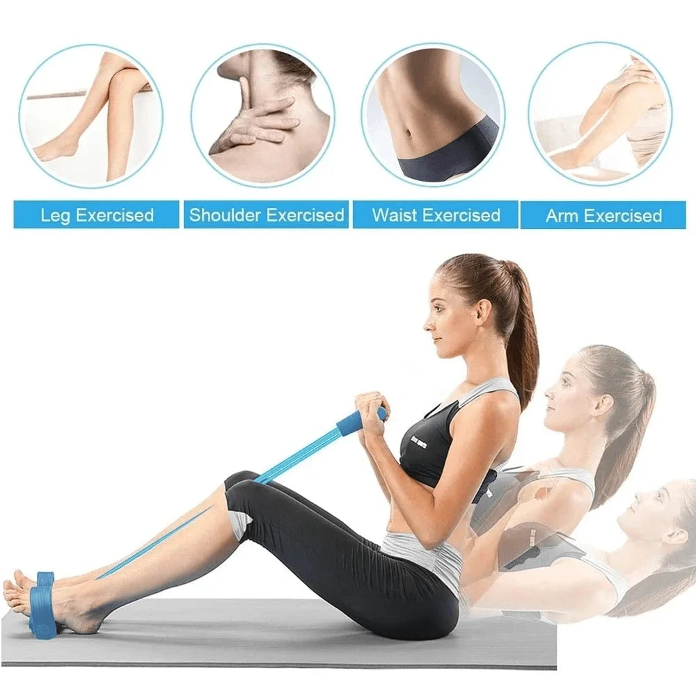 Home Gym Resistance Band Set, Abdominal Exercise Equipment, Rowing Machine Accessories, Enhance Strength and Flexibility! Taj Home Store