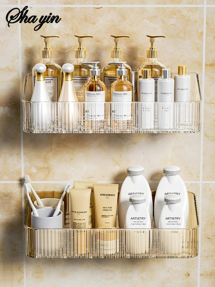 Bathroom Storage Rack Wall Mounted Toilet Washroom Washroom Washbasin Wall Organizing Storage Basket Taj Home Store