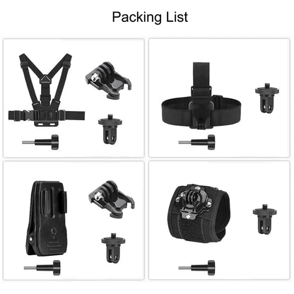 Accessories Kit for Insta 360 X5 X4 x3 Chest Mount Head Strap Backpack Clip Holder Wrist Strap for Insta 360 X5 X4 X3 Accessory Taj Home Store