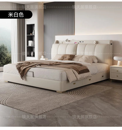 Bedroom Storage Bed Modern Corium Wedding Luxury Bed Corium Double Recamaras Matrimoniales Completas Muebles Home Furniture Taj Home Store