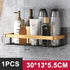 Bathroom Shelf Kitchen Storage Organizer Aluminum Alloy Shampoo Rack Shower Shelf Bathroom Accessories No Drill Shelf Taj Home Store