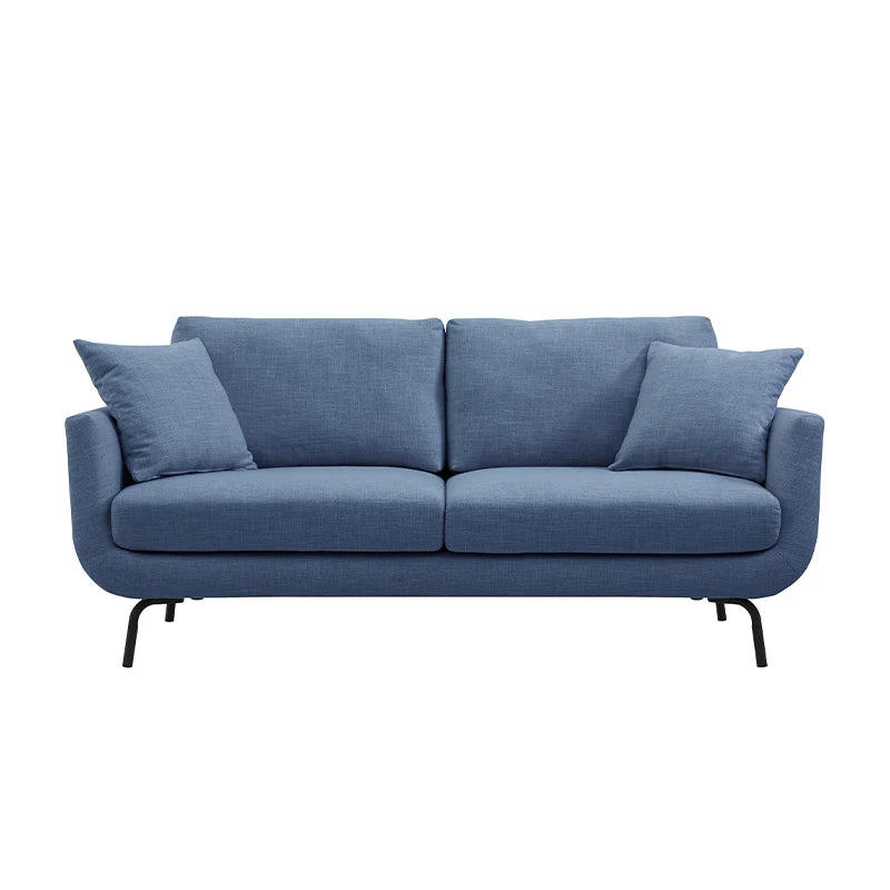 Furniture White Living Room 2 Seater Modern Nordic Scandinavian Upholstery Small Comfy High Quality Taj Home Store