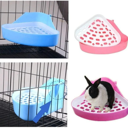 Small Pet Toilet Small Animal Litter Tray Corner for Hamster Guinea Pig Ferret Gerbil Chinchilla Pet Small Rat Toilet Taj Home Store