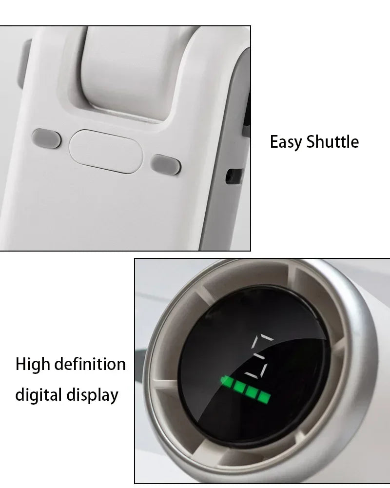 Handheld Fan Mini High-speed Digital Display Portable Desktop Usb Charging Hanging Camping Violent Turbo Fan Taj Home Store