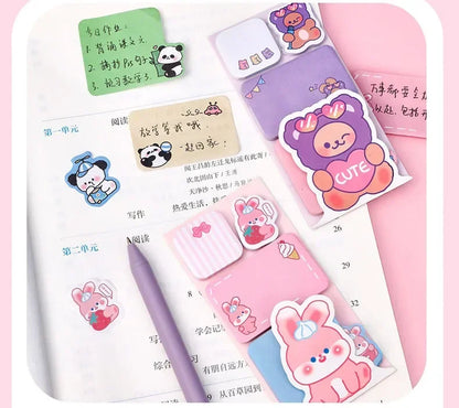 Lovely Animal Panda Rabbit Bear Dog Sticky Notes Memo Pad Paper School Supplies Planner Stickers Stationery Taj Home Store
