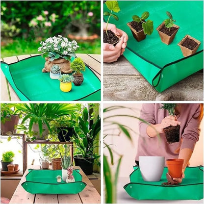 Waterproof Foldable Planting Mat Garden Mat Garden Potting Pad for Flowerpot Transplanting Mixing Soil Plant Pruning Garden Tool Taj Home Store
